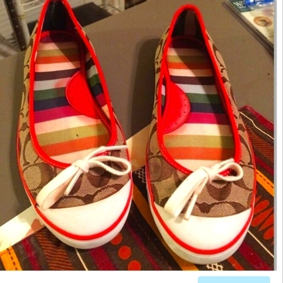 Authentic COACH LANDON FLAT SHOES SIZE 8.5 - Picture 10 of 15